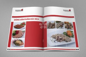 Thiết kế catalogue cho công ty thực phẩm  